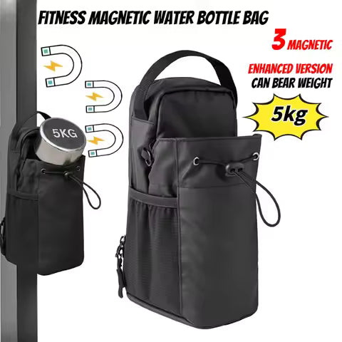 Magnetic Gym Bag  with Drink Holder